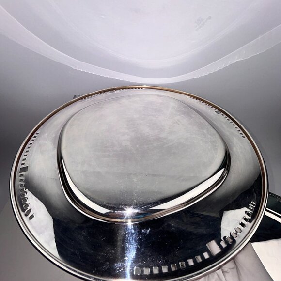Skyscraper Design Platter Charger Richard Meier for Swid Powell 15" Silverplated - Picture 12 of 16